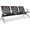 Black, variant on Kinsuite 3-Seat Reception Chairs - Waiting Room Chairs with Arms & Stainless Steel Frame, Waiting Room Bench Lobby Chairs for Office Airport Bank Hospital, Silver