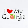 thumbnail image 2 of CafePress - Love My Georgia Peach Infant Bodysuit - Baby Light Bodysuit, Size Newborn - 24 Months, 2 of 4