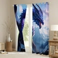 thumbnail image 3 of Erosebridal Dragon Curtains & Drapes,Mysterious Gothic Dragon Curtains Blackout Trippy Bedroom Decor,Jungle Animal Curtains Mountain Window Curtain 2 Panels 42"Wx84"L, 3 of 6