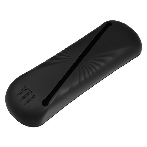 Vocoste 1 Pcs Travel Makeup Bag Makeup Brush Holder Portable Makeup Organizer Bag Waterproof Silicone Black