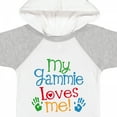thumbnail image 4 of Inktastic Gammie Loves Me Grandkids Boys or Girls Baby Bodysuit, 4 of 5