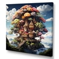 thumbnail image 2 of Designart "The Wishing Tree House Dreams in Nature III" Vangogh Wall Art Living Room, 2 of 5