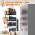 5 Pack Multifunctional Magnetic Shelves for Refrigerator Spice Rack ...