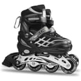 thumbnail image 1 of Patins en Ligne Réglables Chaussures à Roulettes Patins en Ligne Patins avec Patins Lumière Patins à Roulettes Roulettes à Roues Montantes  Patins à Roulettes pour Enfant, 1 of 7