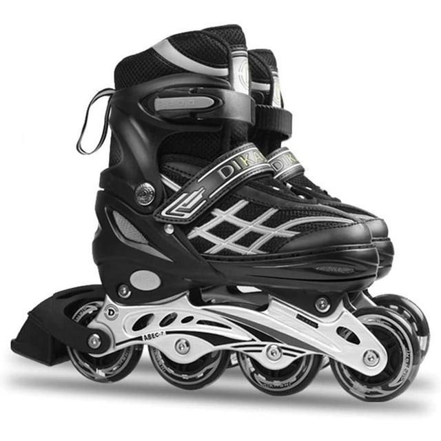 Patins en Ligne Réglables Chaussures à Roulettes Patins en Ligne Patins avec Patins Lumière Patins à Roulettes Roulettes à Roues Montantes Patins à Roulettes pour Enfant