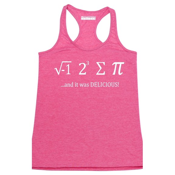 P&B I Ate Some Pie It was Delicious Women's Tank Top, Heather Pink, M