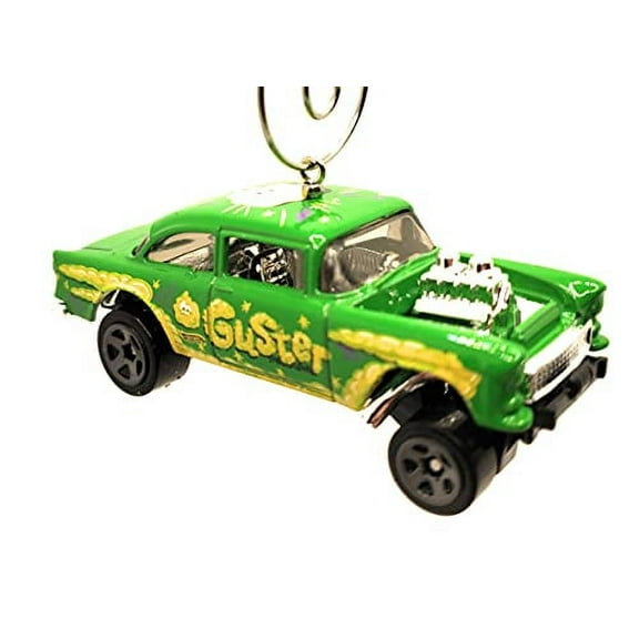 1955 Chevy Bel Air Gasser Guster Christmas Ornament 1:64 Green