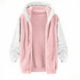 thumbnail image 3 of KAUOD Teen Girls Zip up Fleece Hoodies Fuzzy Soft Oversized Hooded Jackets Kids Plush Warm Fall Sweatshirts with Pockets, 3 of 4