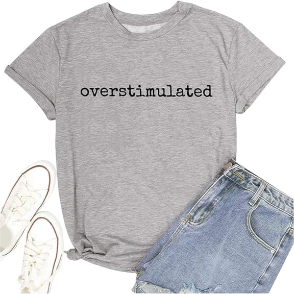 Casual Printed Short Sleeve Crewneck Top For – Lightweight Everyday T Shirt With Modern Graphic Design