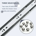 thumbnail image 3 of knobelite 5 Pair 20 Inch Soft Close Side Mount Drawer Slides, 3 Folds Full Extension Ball Bearing Side Mount Drawer Rails, 100 LB Capacity with Screws and Instructions, 3 of 6