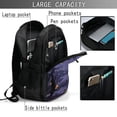 thumbnail image 4 of Easygdp Mystery House Halloween Night Mochila para Laptop de Viaje con Puerto USB, Mochila para Laptop con Puerto de Carga USB para Mujeres y Hombres, 4 of 7
