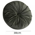 thumbnail image 4 of Home 15" Round Throw Pillow - Handcrafted Pumpkin Velvet Home Decorative Back Pillow Cushion for Chair Couch Sofa Bed, 4 of 7