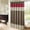 Red, variant on Bailu Shower Curtain Patchwork and stitching details outline the sophisticated texture and color blocking style , Black