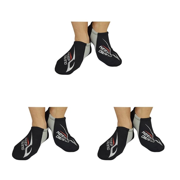 Toystoory Keep Diving DS-112 Calcetines de buceo de neopreno Calzado de natación Zapatos con varios tamaños Multicolor Adultos gris plateado gris plateado XS 3piezas