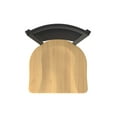 thumbnail image 3 of 870 Hadleigh 25" Swivel Counter Stool with Black Wrinkle Finish and Natural Maple Seat and Black Vinyl Back, 3 of 5