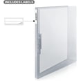 thumbnail image 7 of CRANBURY Ringless Binder Removable Binder – (Translucent), Punchless Binder with Spring Action Clamp, Poly Plastic Transparent Cover Clasp Binder Clip Holds 100 Letter Size Pages, Includes Labels, 7 of 7