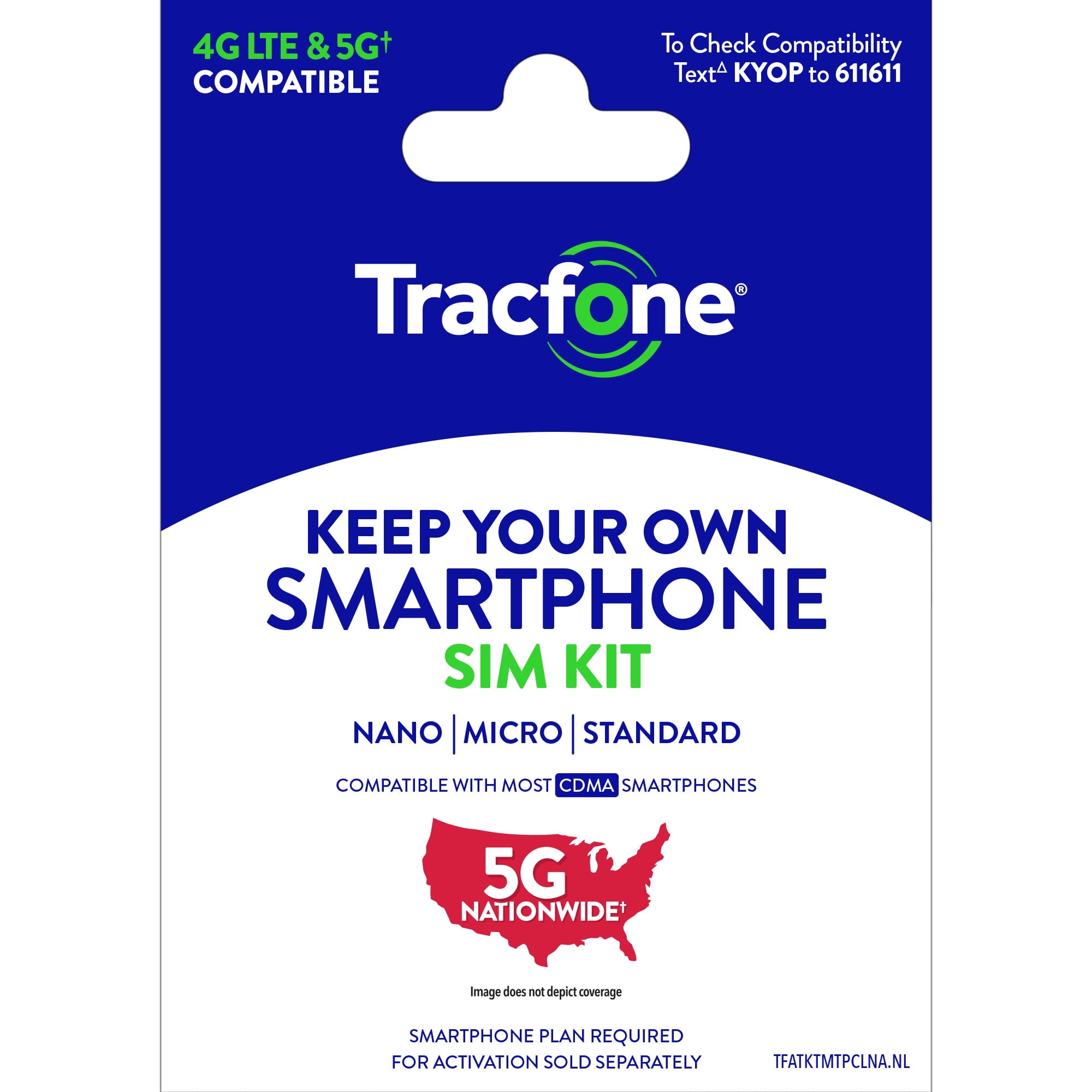 Tracfone Bring Your Own Phone Triple Punch Sim-no Airtime Card