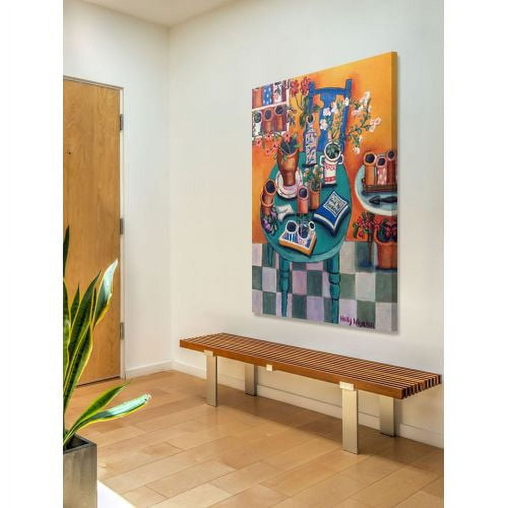 "A Sunny Garden Room" Painting Print on Wrapped Canvas