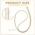 thumbnail image 2 of Uxcell Metal Chain Phone Lanyard, Anti Theft Crossbody Phone Strap for Bags and Wallets Gold 1.6 in, 2 of 7