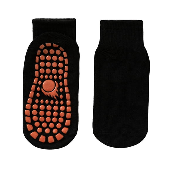 ievspot 1 Pair Trampoline Socks Anti-skid Silicone Grip Bottom Sweat Absorption Adult Home Yoga Socks Floor Socks