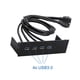 thumbnail image 5 of Concentrador de panel frontal USB de 5,25 pulgadas Concentradores USB Panel frontal de PC Multifunción Alta velocidad 4 puertos USB 3.0, 5 of 6