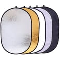 thumbnail image 1 of 5 in 1 Oval Light Reflector 24 x 35 inch (60 x 90cm) Portable Collapsible Photography Studio Photo Camera Lighting, 1 of 5