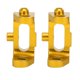 thumbnail image 5 of Bloque De Ruedas Delanteras, 1 Par De Bloques De Ruedas De Aleación RC, Vehículo Todoterreno RC Pequeño De Aleación De Aluminio Para 1/10 RC Car RC Model Car Cergrey Amarillo, 5 of 5