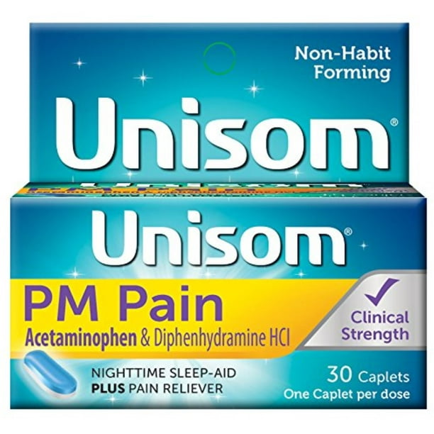 Unisom PM Pain SleepCaps 30 Caps - Walmart.com - Walmart.com