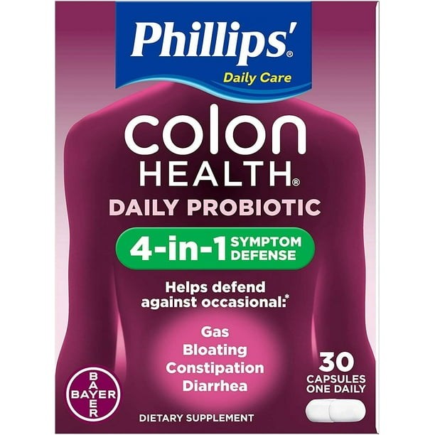 Phillips' Colon Health Capsules 30 ea (Pack of 2) - Walmart.com ...
