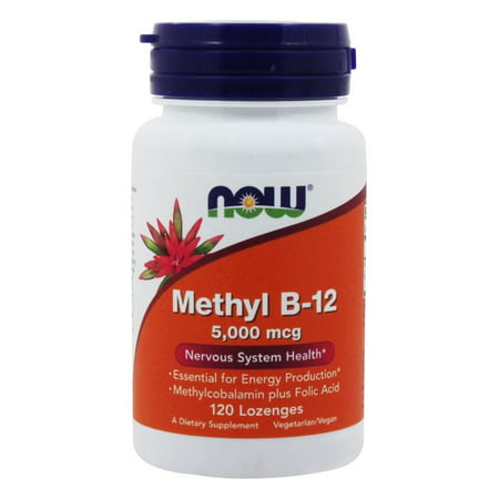 NOW Foods - Methyl B12 5000 mcg. - 120 Lozenges