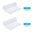 thumbnail image 3 of Uxcell 0.4" Self Adhesive Dots, 135 Pairs Sticky Hook Nylon Loop Dots Strips, White, 3 of 6