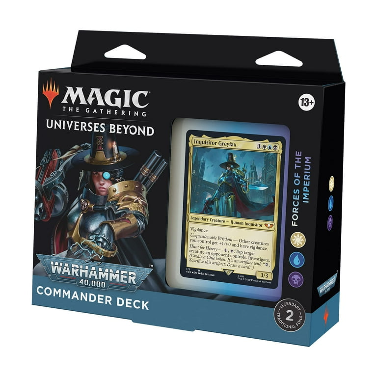 mtg warhammer 40k commander decks walmart Magic: The Gathering Universes Beyond: 40,000 Deck Forces of The Imperium : Toys & Games Are Warhammer 40k commander decks