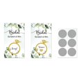 thumbnail image 1 of TQEHS Tarjetas para raspar para despedida de soltera Boleto de lotería para rifa nupcial con flores amarillas* V0M1, 1 of 6