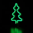 thumbnail image 6 of Northlight 9.5" Green Christmas Tree LED Neon Style Window Silhouette, 6 of 8