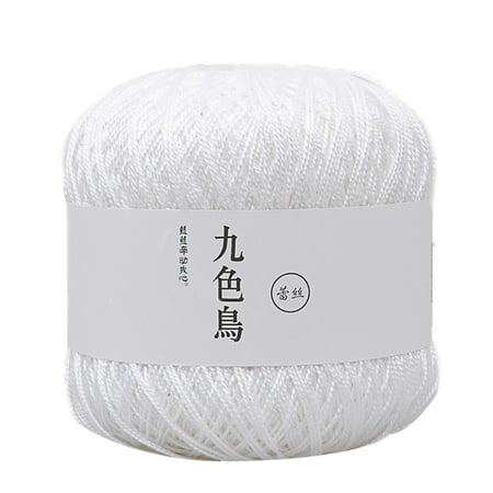 Aqestyerly Lace Thread Diy Woven Cotton Fine Cotton Thread Crochet Yarn ...