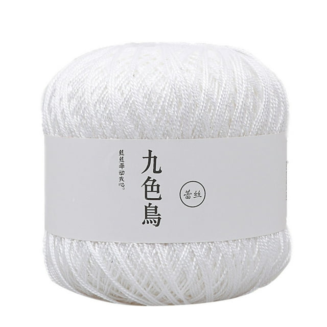 EGNMCR Fil de Dentelle Bricolage Tissé Coton Fil de Coton Fin Fil de Crochet Fil 8e Pelote de Fil