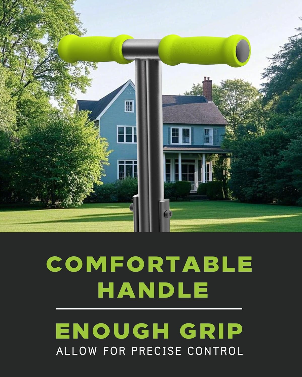Lawn Aerator Coring Tool with Soil Core Tray, Manual Garden Plug Aerator for Grass Aeration, Yard Aerator & A Cleaning Tool for Compacted Soil, Lawn Care