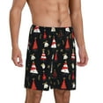 thumbnail image 5 of KLL Christmas Tree and Gold Socks for Men's 1-Pack Shorts,Sleep Pajama Shorts for Men Soft Pj Shorts Men's Pajama Bottoms Sleepwear -4X-Large, 5 of 7