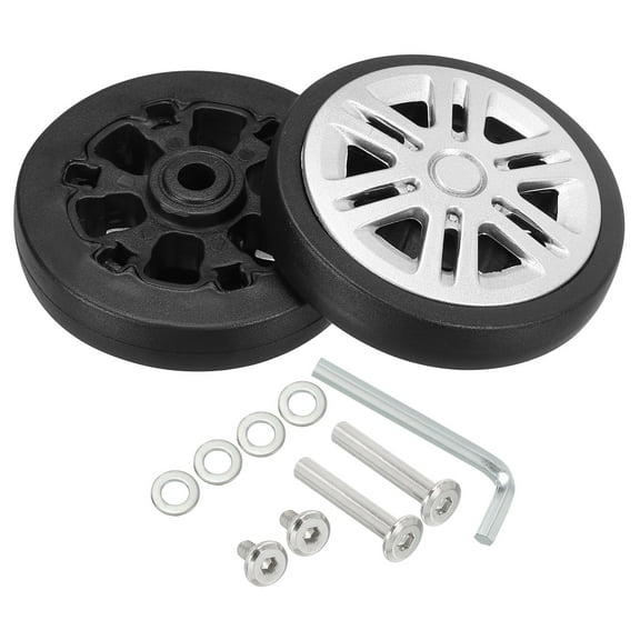 Uxcell Replacement Luggage Suitcase Wheels, 61mmx12mm 360 Swivel Caster Wheels