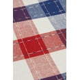 thumbnail image 2 of Lintex Linens Americana Plaid Red White & Blue 100% Cotton Tablecloth 60"X84", 2 of 3