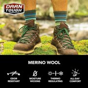 Darn Tough Hiker Micro Crew Midweight with Cushion, Olive, Large
