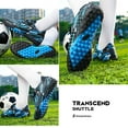 thumbnail image 4 of ZHOGXU Big Boys Girls Sneakers Outdoor Firm Ground Flat Bottom Non Football Shoes Competition Training Shoes Blue 7-8 Years, 4 of 7