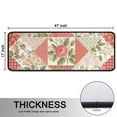 thumbnail image 5 of Kitchen Rugs Sets Of 2,Pioneer Flower Floral Print Pattern Anti Fatigue Kitchen Mat Rugs Non Slip Washable,Decorative Kitchen Floor Mats for Kitchen,Sink,Laundry,17"x47"+17"x47", 5 of 5