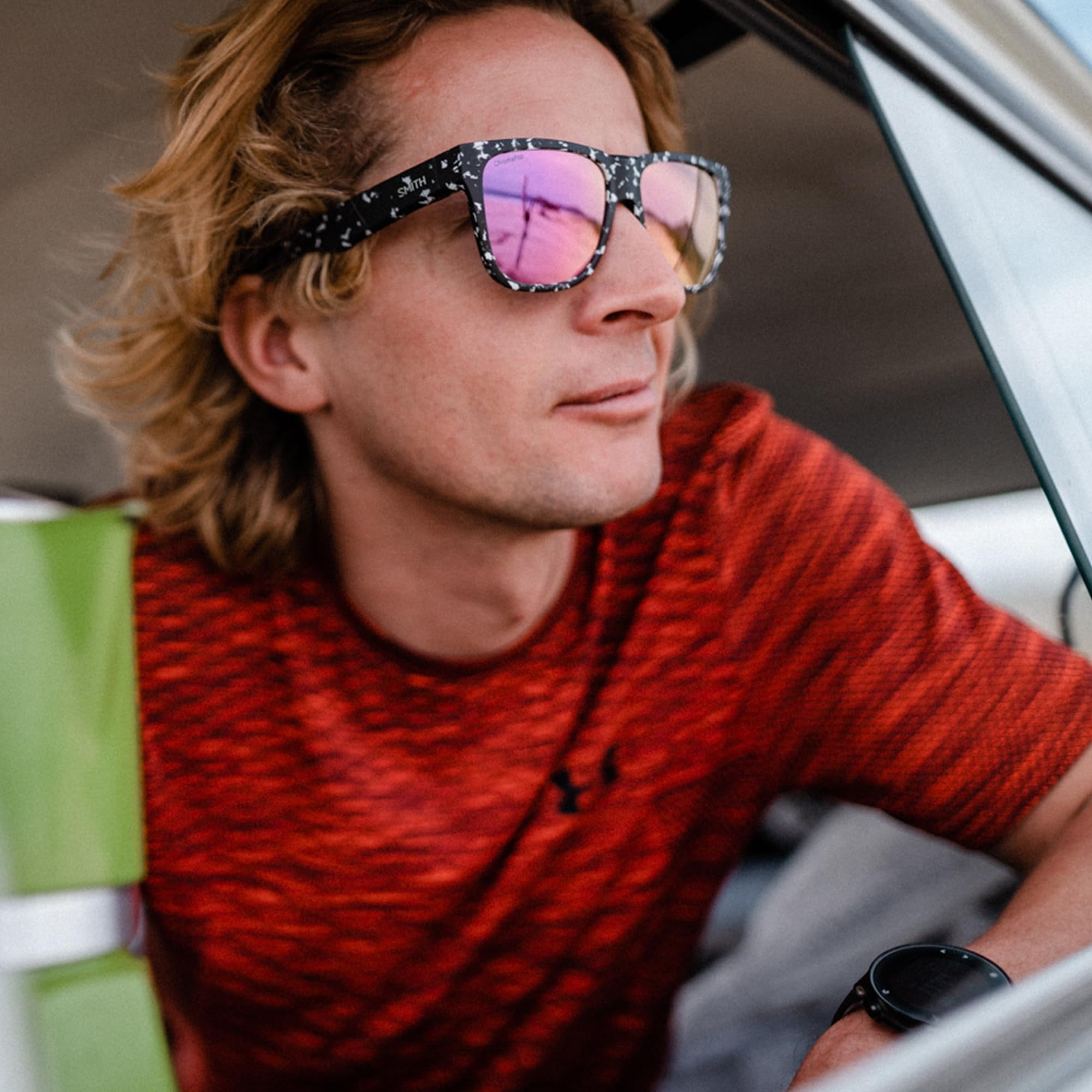 Smith Lowdown 2 Sunglasses, Black Frame, Polarized Gray Lens