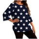 thumbnail image 3 of TaTaai Plus Size Gradient Print T-Shirt, Women's Long Sleeve Round Neck Top, Casual Loose Fit Blouse, Soft Home Wear, All Seasons Daily Attire Gift, 3 of 6