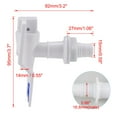 thumbnail image 2 of Unique Bargains Robinet de Refroidisseur d'Eau en Plastique à Poussoir, Poignée, Compatible avec Distributeur d'Eau pour Boisson, Robinet de Rechange, Bleu, 2 of 7