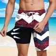 thumbnail image 2 of DIOAZUD Mens Swim Trunks 9 Inch with Liner Quick Dry Lightweight Beach Board Shorts Loose Fit 4th of July Printed Bathing Suits with Pockets, 2 of 9