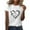 White womens top dressy casual, variant on Wycnly Womens Tops Dressy Casual Loose Fit Comfy Breathable Fashion Going out Pullover Tees Shirts Summer Short Sleeve Crewneck Tops Heart Print Blouse Black s