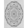 thumbnail image 1 of Ahgly Company Indoor Rectangle Patterned Off-White Novelty Area Rugs, 8' x 12', 1 of 6
