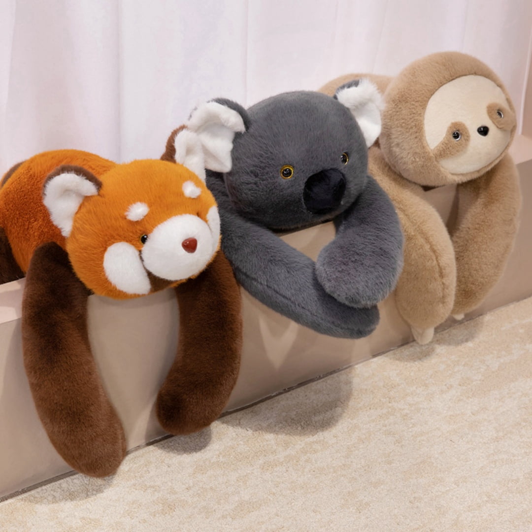 Long Arm Stuffed Animal Weighted Plush Pillow Soft Fluffy Raccoon Koala Sloth Decompression Pillow